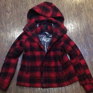 Columbia women’s flannel Omni heat jacket